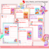 Cupid's Day PLANNER, 30 Daily, 4 Weekly Layouts, 1 Monthly Layout,Printable Templates, US Letter, Cupid Valentine's Day, Date Night Planner - Image 2