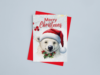 Polar Bear Christmas Card