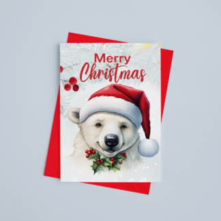 Polar Bear Christmas Card