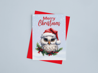 Owl Christmas Card
