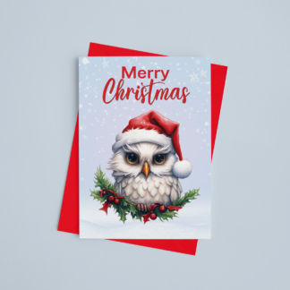 Owl Christmas Card