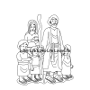 30 Different Coloring Pages of Moses, Instant Download, Svg, png, jpg and pdf