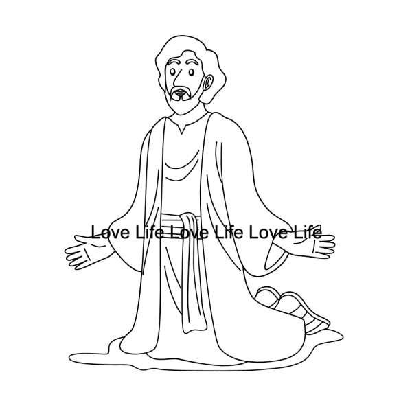 30 Different Coloring Pages of Moses, Instant Download, Svg, png, jpg and pdf - Image 2