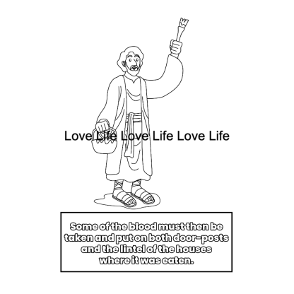 30 Religious Moses with Religious Sayings - Coloring Pages - Instant Download, svg, png, jpeg, pdf