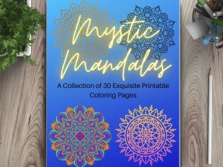 Mystic Mandalas: A Collection of 30 Exquisite Printable Coloring Pages! DIGITAL DOWNLOAD...