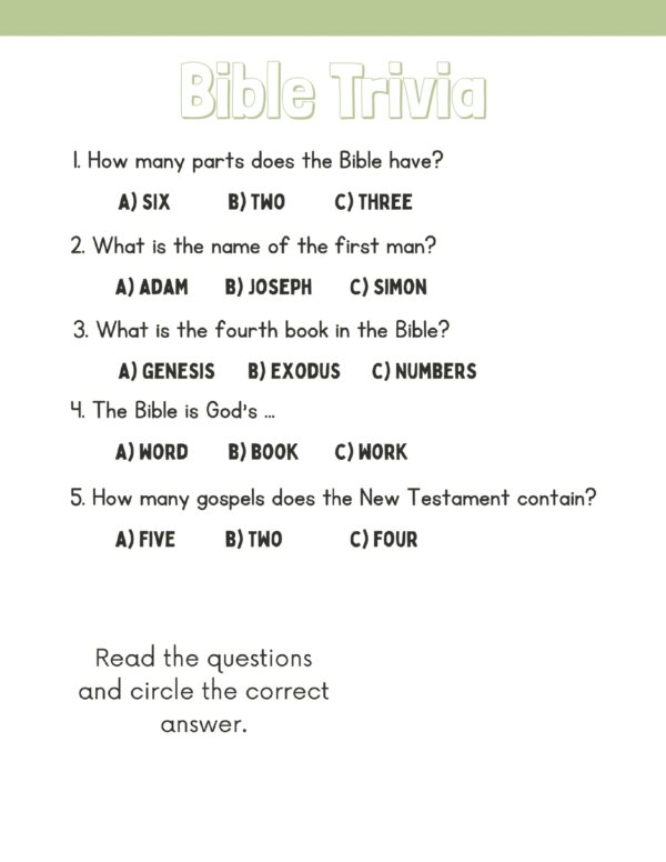 Bible Game Printable Bundle - Image 20