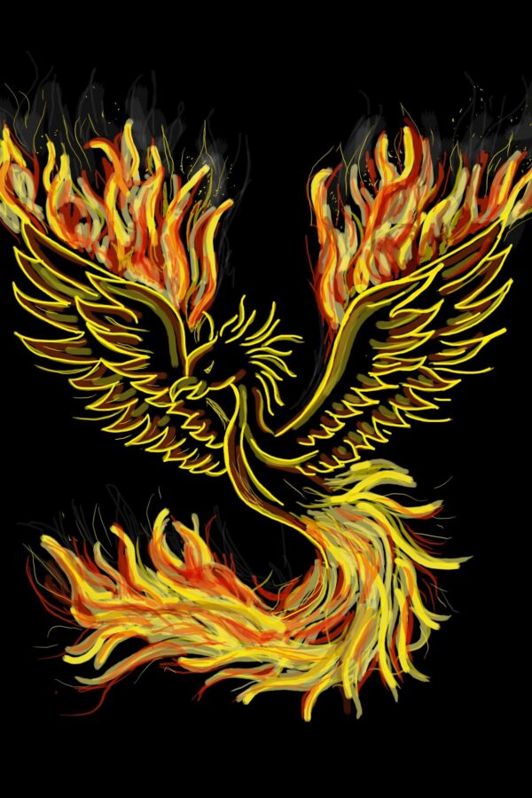 feng shui wall art - phoenix
