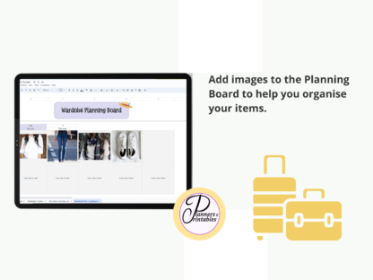 Travel Wardrobe Planner Google Sheets - Image 4