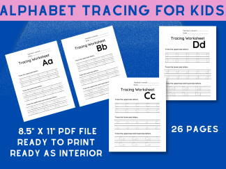 Alphabet Tracing for Kids Printable