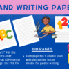 Hand Writing Practice Sheets Printable 100 pages PDF