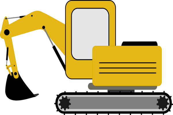 Digger, graphic clip art instant download, jpeg, svg, png, pdf
