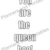 Set of 10 Bee Positive affirmation Printable Bookmarks to colour home printable PDF instant download - Image 11