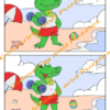 Children's Puzzle book - Crocs at the Beach Spot the Difference printable digital download for kids activity book - Image 4