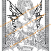 aMazing Adult colouring Flower Fairies printable digital download for grownups colouring pages book - Image 4