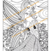 aMazing Adult colouring Flower Fairies printable digital download for grownups colouring pages book - Image 10