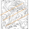 aMazing Adult colouring Here Be Dragons printable digital download for grownups teenagers older children colouring pages book - Image 5