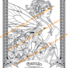 aMazing Adult colouring Flower Fairies printable digital download for grownups colouring pages book - Image 7