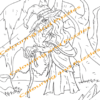 Children's Colouring book Witches and Wizards digital download for kids colouring pages - Image 6