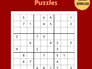 200 Hard Printable Sudoku Puzzles
