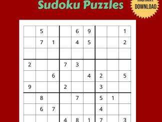200 Variety of Printable Sudoku Puzzles - Easy, Medium, and Hard
