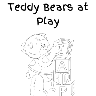 Teddy Bears at Play coloring book