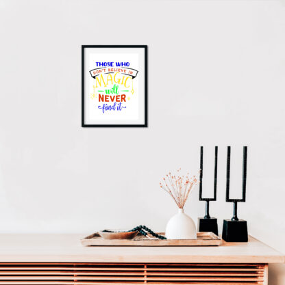 Decorative wall art hanging picture print at home art to frame either black or colour portrait format - Image 7