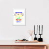 Decorative wall art hanging picture print at home art to frame either black or colour portrait format - Image 8
