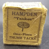 Hampden "Yankee" 1 Piece Thumb Tacks box and Tacks