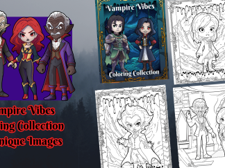 Vampire Vibes Coloring Collection/DIGITAL DOWNLOAD!