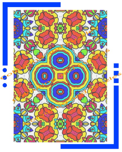 aMazing Adult Colouring Volume 1, 50 Geometric Designs printable digital download for grownups colouring pages - Image 2