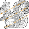 aMazing Adult Colouring Zentangles volume 1 40 Animal themed Designs printable digital download for grownups colouring pages - Image 3