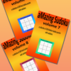 Amazing Sudoku volumes 6, 7 & 8 600 puzzles from Easy to Hard set of 3 printable digital download puzzle books
