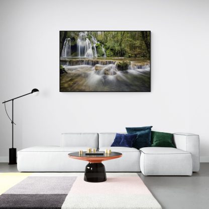 Feng Shui Wall Art - Waterfalls, Wall Art For Living Room & Office, Prosperity North Wall Art - Image 4