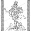aMazing Adult Colouring Warrior Cats printable digital download for grownups and teens colouring pages book - Image 7