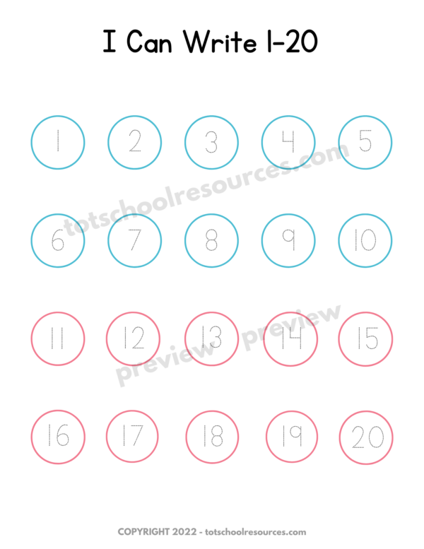 Count to 100 Kindergarten Worksheets - Image 3