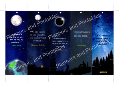 Set of 10 Fantasy Printable Bookmarks home printable PDF instant download - Image 7