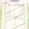 Alice in Wonderland themed Goal Planner 55 pages undated digital download print at home - Image 9