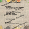 Quick and Easy Menus 7 main course recipes plus breakfast/brunch and dessert instant download - Image 2