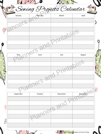 Sewing Project Planner 30 pages digital download print at home - Image 3