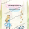 Alice in Wonderland themed Goal Planner 55 pages undated digital download print at home - Image 3