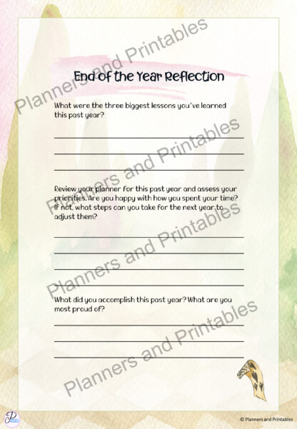 Alice in Wonderland themed Goal Planner 55 pages undated digital download print at home - Image 14