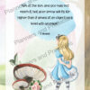 Alice in Wonderland themed Goal Planner 55 pages undated digital download print at home - Image 16