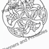 Set of 5 Celtic design Printable Bookmarks to colour home printable PDF instant download - Image 7