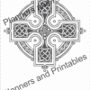 Set of 5 Celtic design Printable Bookmarks to colour home printable PDF instant download - Image 8