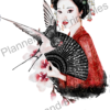 Set of 5 Japanese Themed Printable Bookmarks oriental design home printable PDF instant download - Image 7