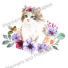 Set of 5 pretty Floral Cat themed Printable Bookmarks home printable PDF instant download - Image 6