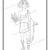 Greek Gods two printable Colouring Books plus digital workbook instant download home printable adults teens mythology ancient Greece - Image 9