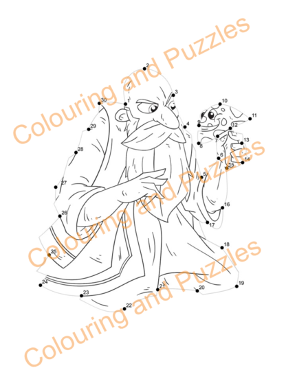 Children's Dot 2 Dot book Witches and Wizards digital download for kids activity book pack connect the dots - Image 7