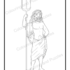 Greek Gods two printable Colouring Books plus digital workbook instant download home printable adults teens mythology ancient Greece - Image 11