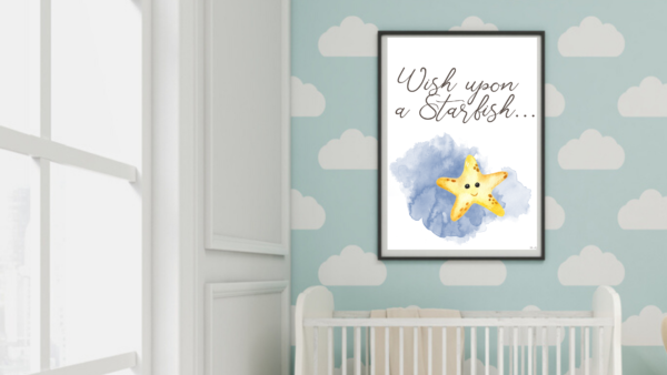 Wish Upon a Starfish Nautical Wall Art
